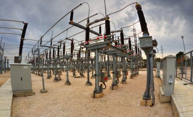 Yüksek gerilim Şalt elektrik alt istasyonlar içinde