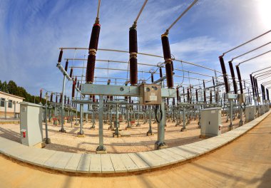 Yüksek gerilim Şalt elektrik alt istasyonlar içinde