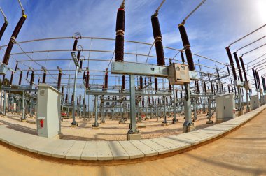 Yüksek gerilim Şalt elektrik alt istasyonlar içinde