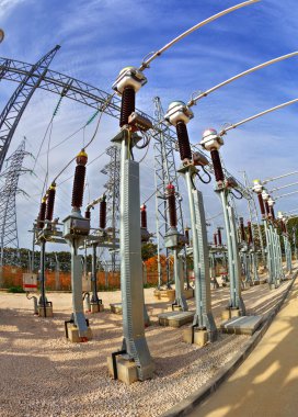 Yüksek gerilim Şalt elektrik alt istasyonlar içinde