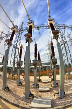 Yüksek gerilim Şalt elektrik alt istasyonlar içinde