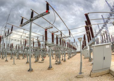 Yüksek gerilim Şalt elektrik alt istasyonlar içinde