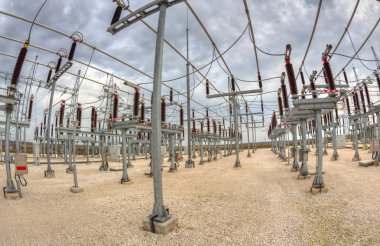 Yüksek gerilim Şalt elektrik alt istasyonlar içinde