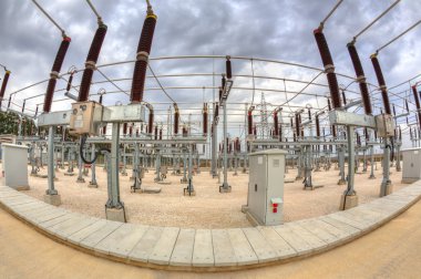 Yüksek gerilim Şalt elektrik alt istasyonlar içinde