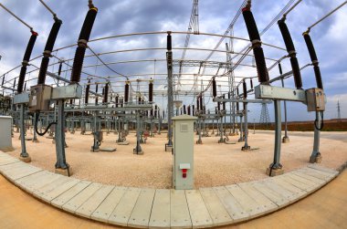Yüksek gerilim Şalt elektrik alt istasyonlar içinde