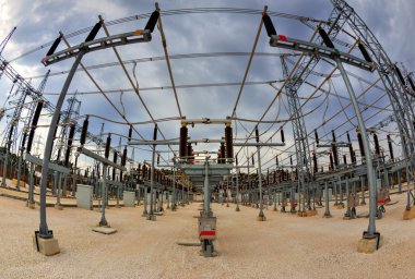 Yüksek gerilim Şalt elektrik alt istasyonlar içinde