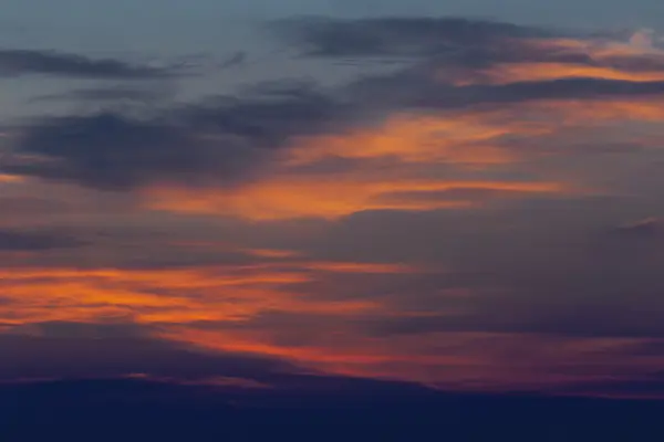 カラフルな雲と夕日 — ストック写真