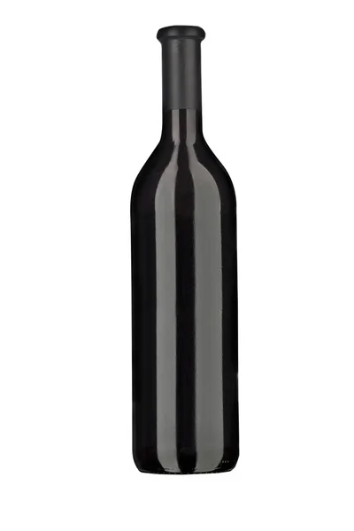 Bir kırmızı şarap şişesi — Stok fotoğraf