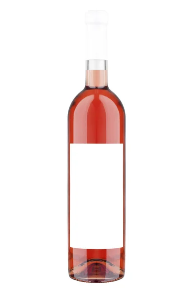 One rose wine bottle — Stock Photo, Image