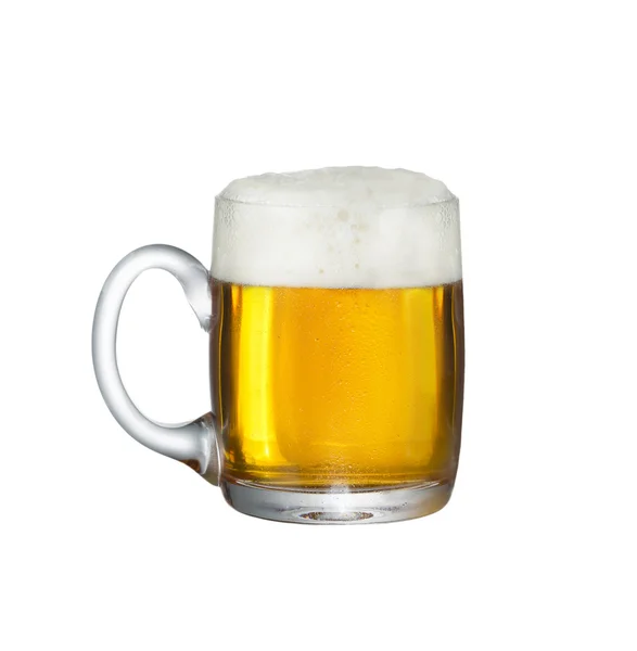 Fehér alapon izolált sör — Stock Fotó