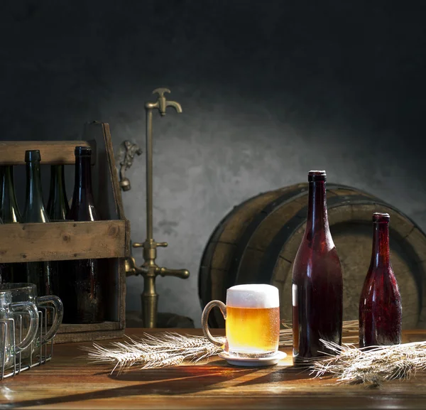 Bier stilleven — Stockfoto