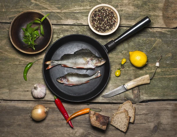 Pan cooking still life — Stock Photo, Image