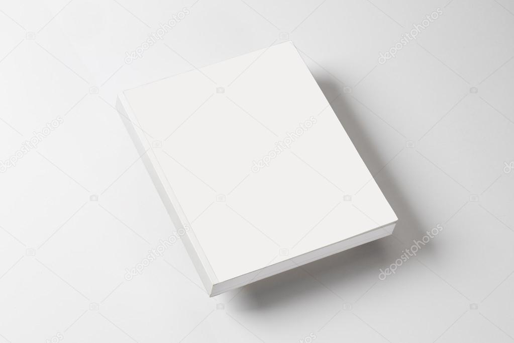 Whitte book on a white table