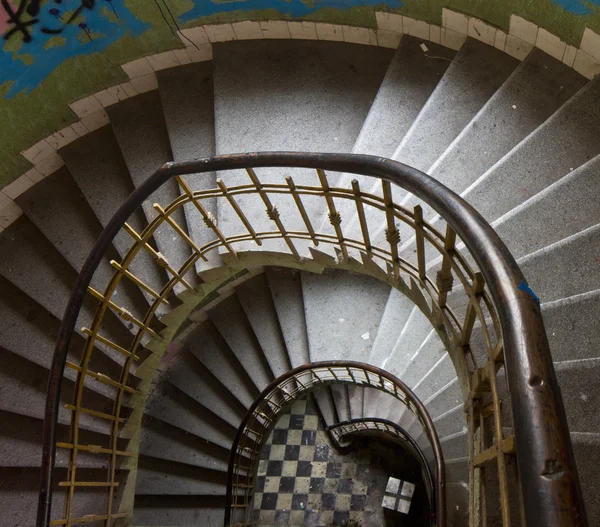 Vista da escada em espiral — Fotografia de Stock