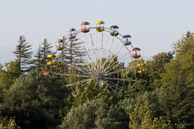 Parkta büyük dönme dolap