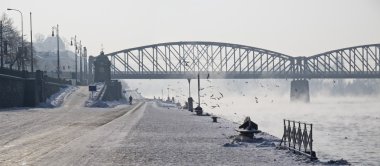 Prag şehir Kış saati