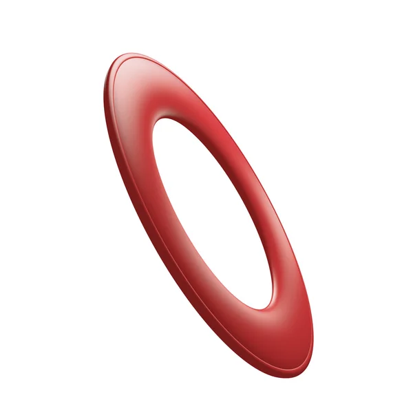 赤いリングのフライング ディスク — ストック写真