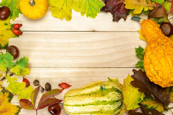 Herfst Blad Textuur Natuurlijke Oogst Met Sinaasappelpompoen Herfst Gedroogde Bladeren — Stockfoto