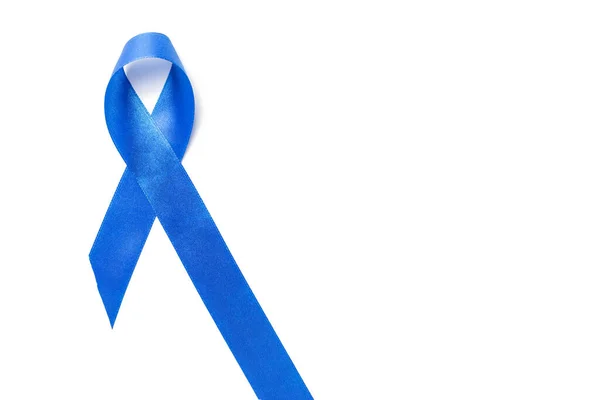 Sensibilisation Cancer Bleu Sensibilisation Santé Des Hommes Novembre Avec Ruban — Photo