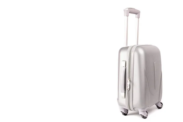 Pegatinas Bolsa Viaje Maleta Plástico Viaje Plata Bolsa Equipaje Vacaciones — Foto de Stock