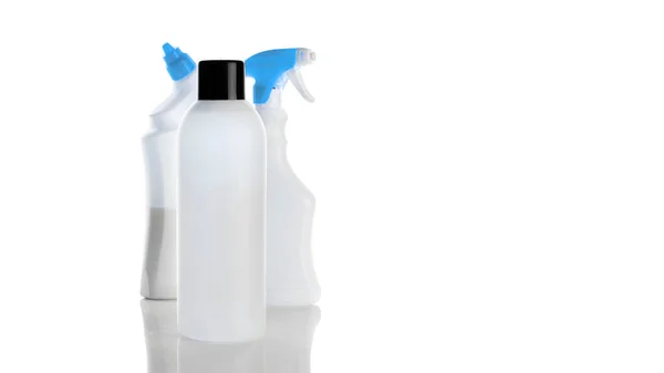 Sanitiserflaska Tomma Klar Plast Pump Behållare Som För Antiseptisk Gel — Stockfoto