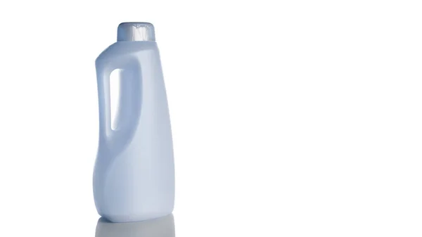 Blanco Fles Voor Zeep Shampoo Minerale Cosmetica Heldere Plastic Dop — Stockfoto
