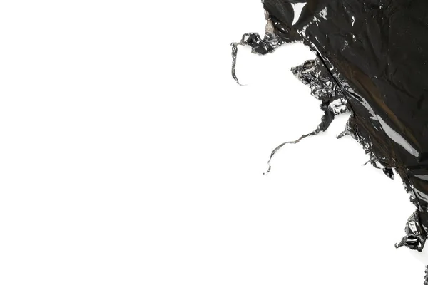 Пластикова Текстура Загорніть Прозорий Темний Молекулярний Фон Чорний Блискучий Плівковий — стокове фото