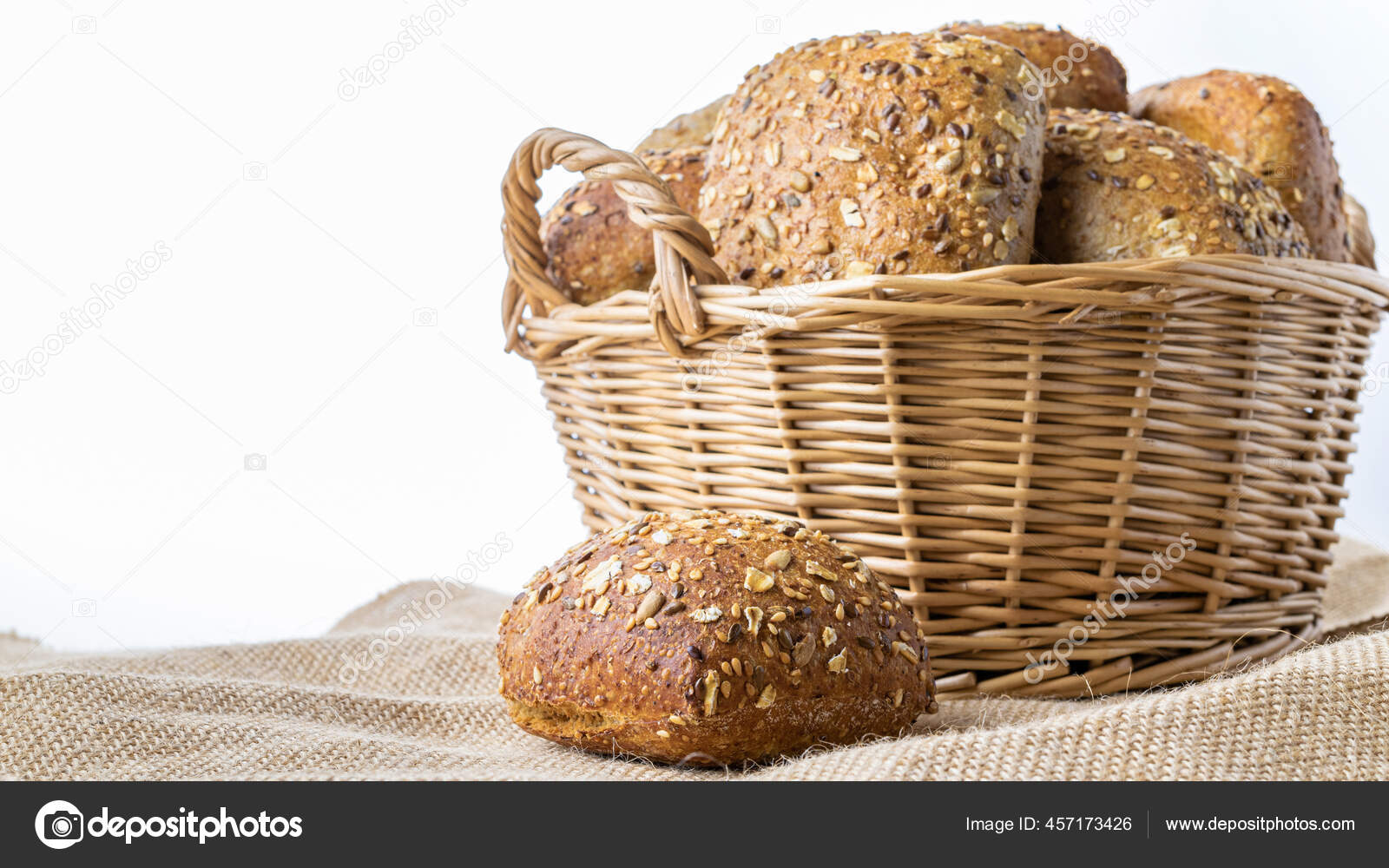 Rye Bread Bakery Crusty Loaves Crumbs Fresh Loaf Rustic Traditional Stock Photo by ©Mvelishchuk