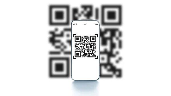 Tecnologia Código Tela Smartphone Móvel Para Pagamento Pagamento Online Tecnologia — Fotografia de Stock