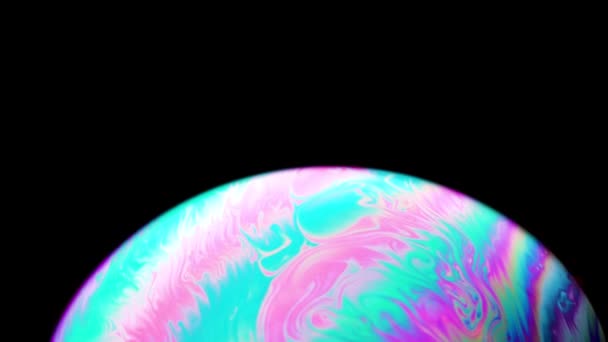 Bubble Color Globe Planet Earth Galaxy Universe Space Abstract Sun — Stock Video