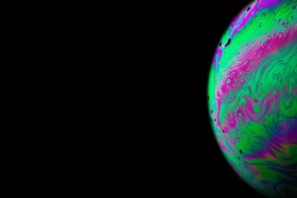 Bulle Abstraite Globe Planète Terre Dans Espace Univers Galactique Avec — Photo