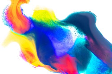 Suluboya deseni. Soyut renkli suluboya deseni ya da su rengi arka planında izole edilmiş tasarım için mürekkep lekesi. Renkli sanat duvar kağıdı grunge efekti
