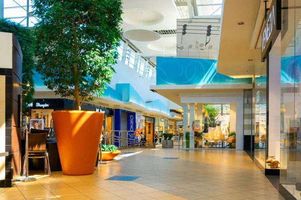 Katowice Poland May 2021 Shopping Mall Interior Silesia City Center — Stock Photo, Image