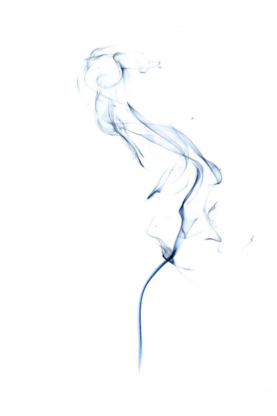 煙が熱い ぼかし蒸気霧雲 白の背景に隔離された黒の自然蒸気煙効果 蒸気タバコ ドライアイスのオーバーレイ — ストック写真
