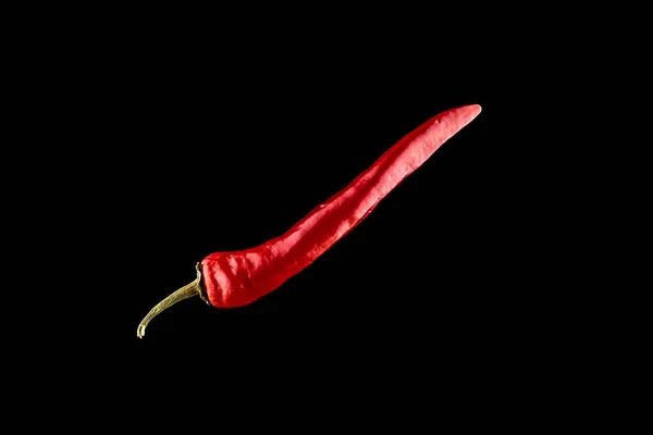 Pepparchili Röd Varm Chili Paprika Eller Kryddig Chile Cayennepeppar Isolerad — Stockfoto