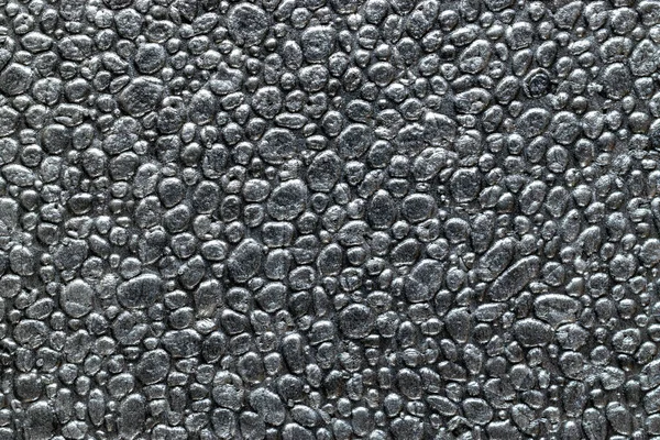 Fundo Textura Cinza Material Espuma Isopor Preto Padrão Poliestireno Plástico — Fotografia de Stock