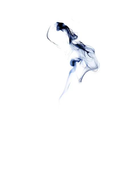 煙が熱い ぼかし蒸気霧雲 白の背景に隔離された黒の自然蒸気煙効果 蒸気タバコ ドライアイスのオーバーレイ — ストック写真