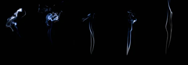 Дымовая Труба Размытый Белый Дым Абстрактная Туманная Группа Пара Туман — стоковое фото