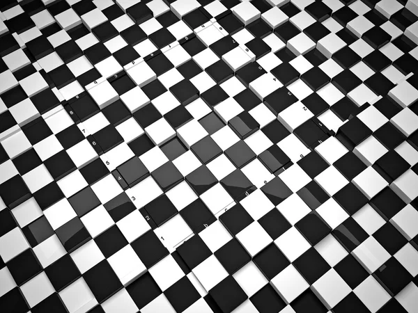 The concept design of futuristic checkerboard. An empty board for chess in modern style. — Stock Photo, Image