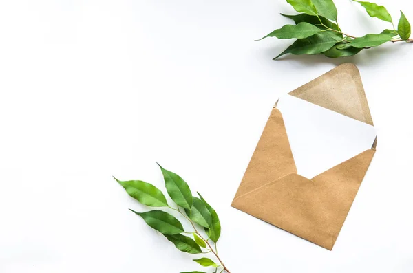 Kahverengi gri, beyaz kartı ve mesaj için yeri var. Kartpostal, tebrik kartı ya da davetiye.