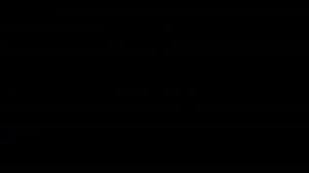 Мультфильм анимации дыма от взрыва на черном фоне в формате 4K. Наложение альфа-канала, зацикленная анимация — стоковое видео