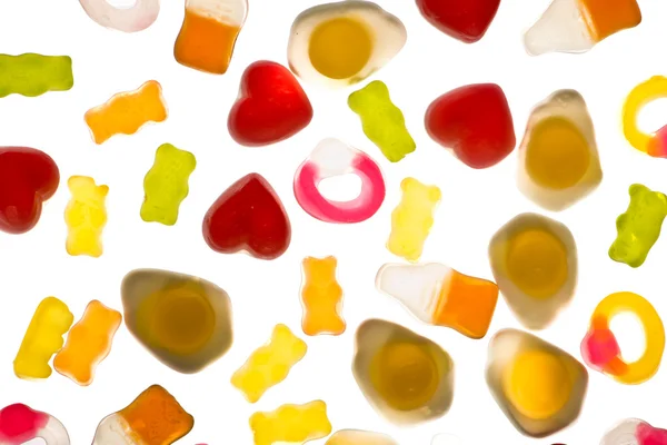 Collectie van zoete jelly candy — Stockfoto