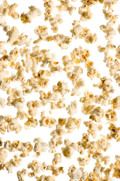 Patlamış mısır beyaza izole edilmiş — Stok fotoğraf