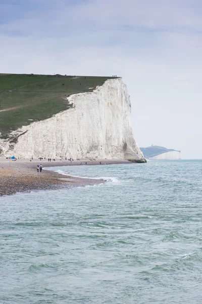 South Downs East Sussex'deki / daki yedi kız kardeş kayalıklarla — Stok fotoğraf