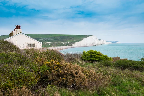 South Downs Arasında Seaford Şehirleri Eastbourne Güney Ngiltere East Sussex — Stok fotoğraf