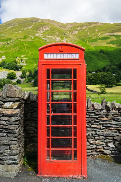 Caja Teléfono Roja Lake District —  Fotos de Stock