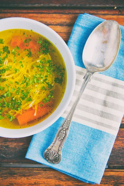 Polish chicken soup — Stok fotoğraf