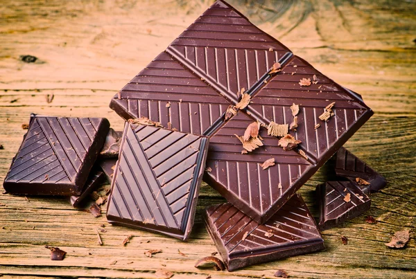 暗いチョコレートの背景 — ストック写真