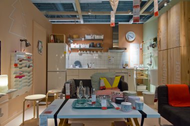 IKEA mağazası iç.