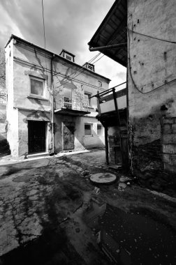 eski bina Wloclawek City, Polonya.